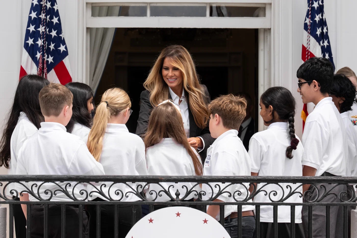 the first lady with children in the white house