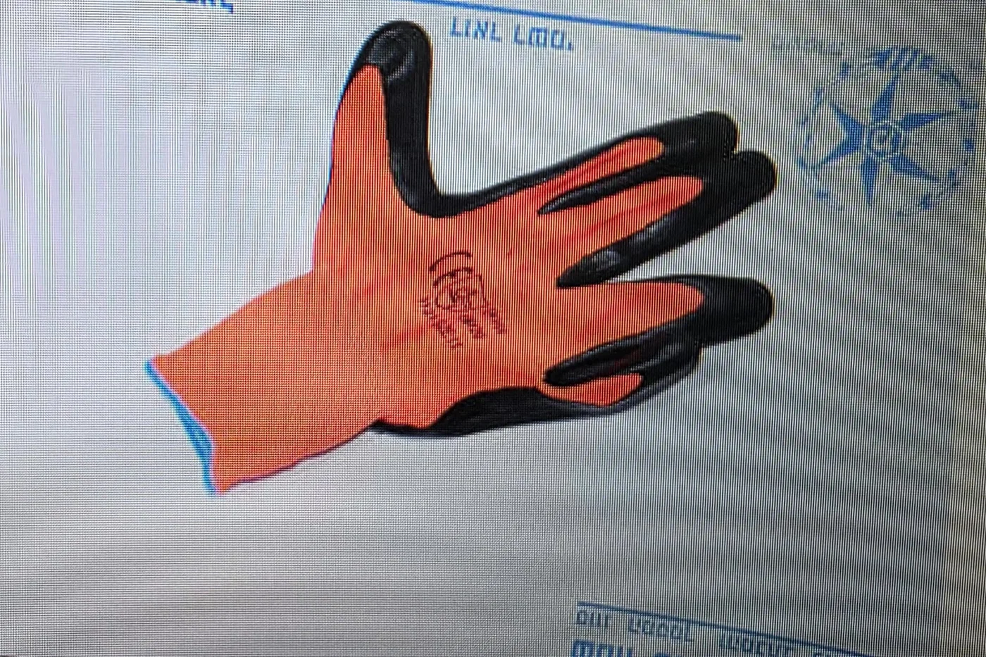 Glove allegedly used during/ immediately after the murder