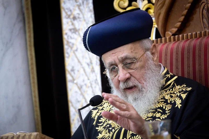 Sephardi Chief Rabbi Accuses Military Police of Ethnic Profiling: 'They Only Arrest Sephardim, Not Ashkenazim'
