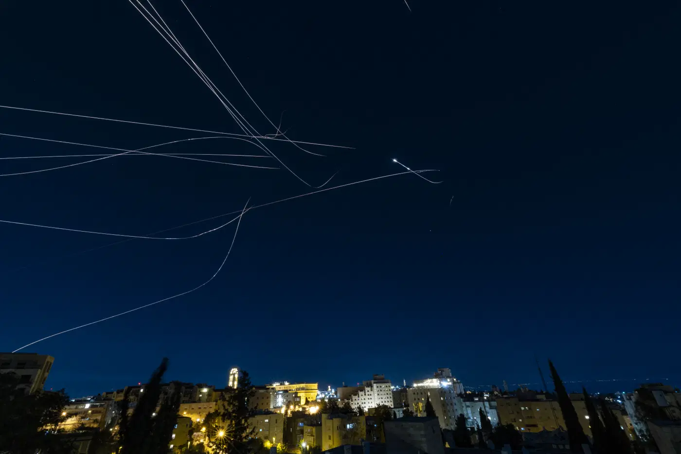 Iranian missiles over Israel