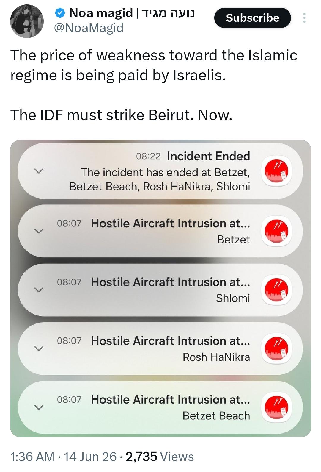 Hezbollah attacks Northern Israel