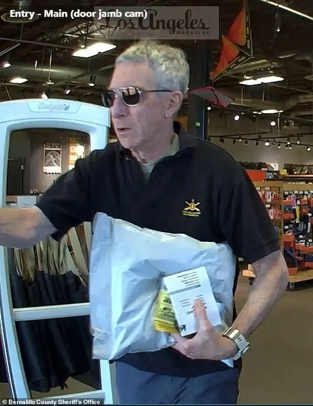Security footage just before his dissapearance
