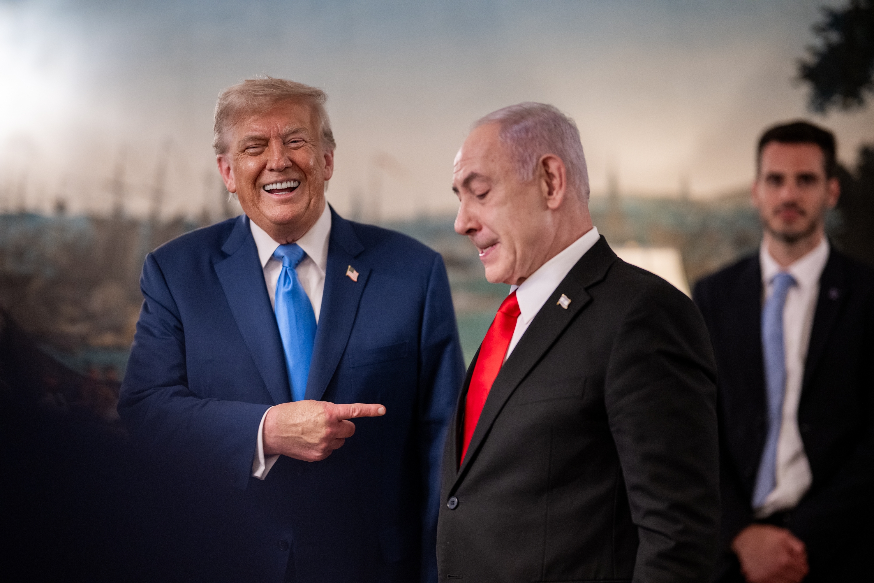 President Donald Trump and Israeli PM Benjamin Netanyahu