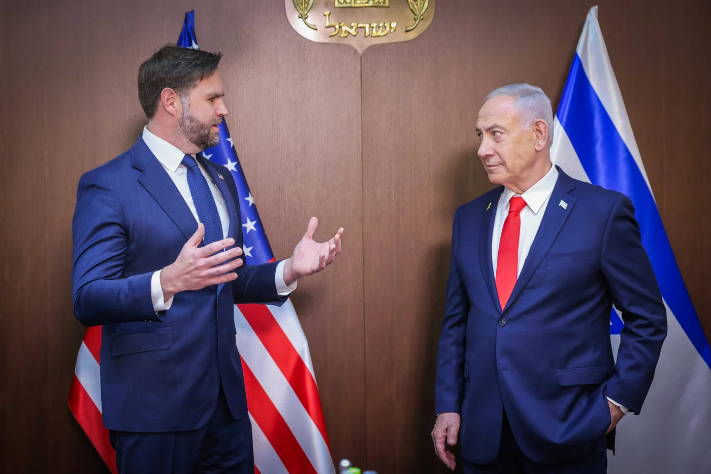 JD Vance, Benjamin Netanyahu
