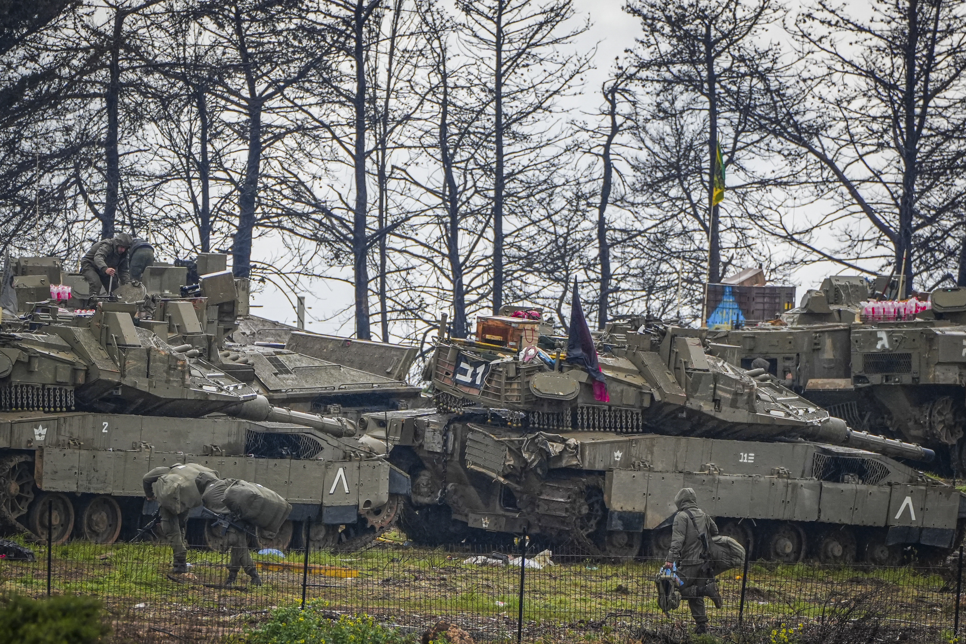 Tanks near Israel-Lebanon border, March 2026