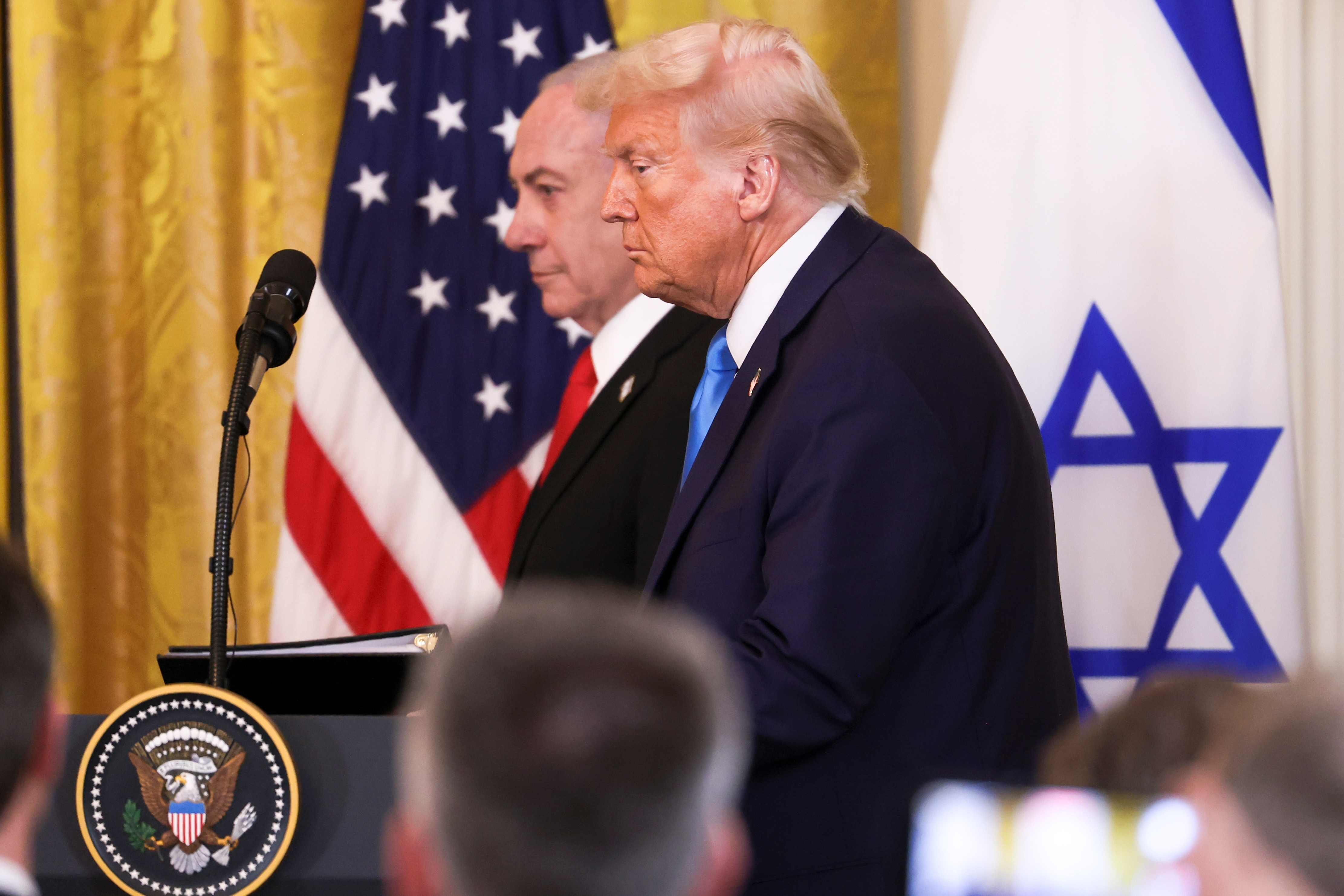 President Donald Trump and Israeli PM Benjamin Netanyahu