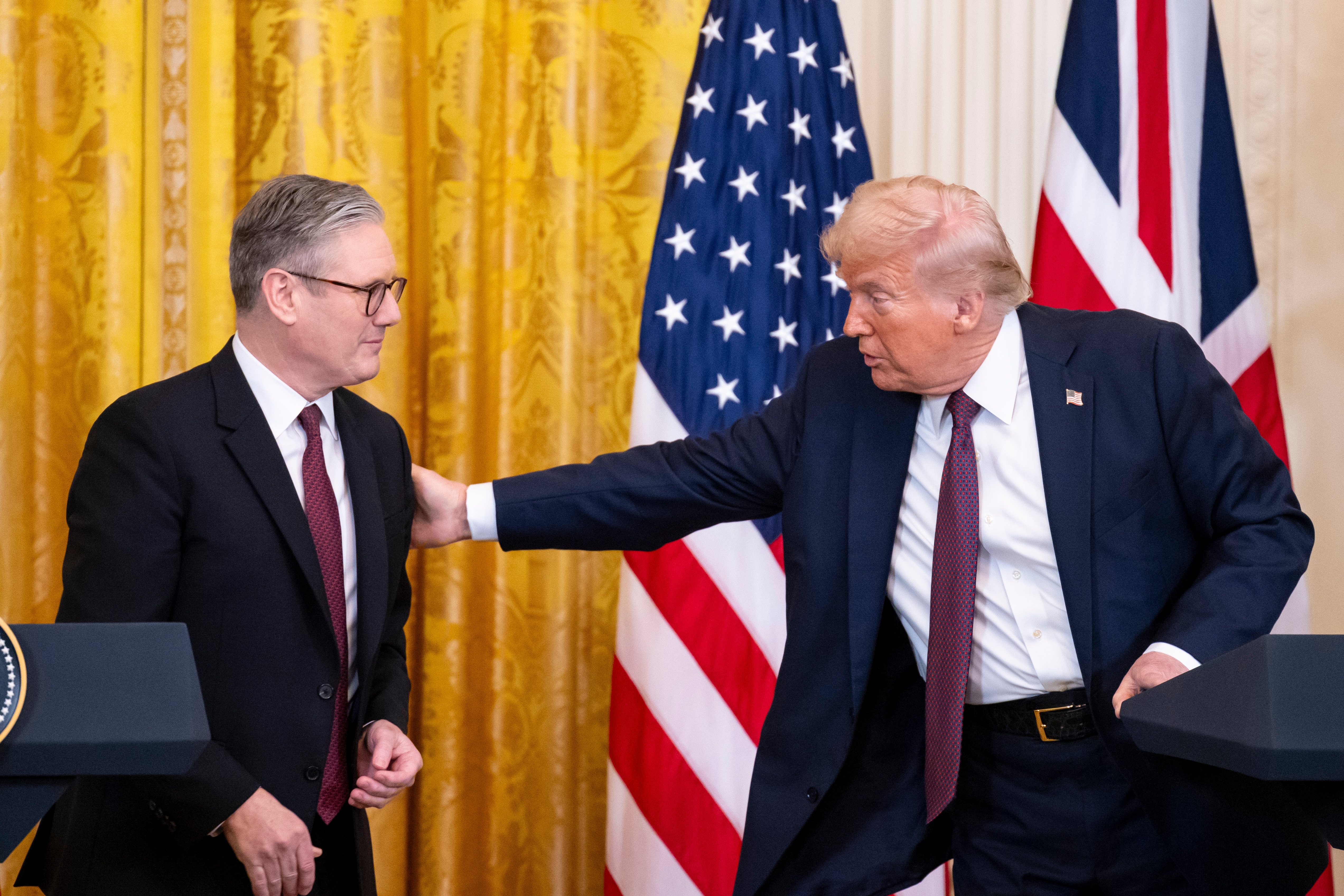 President Donald Trump and British Prime Minister Keir Starmer