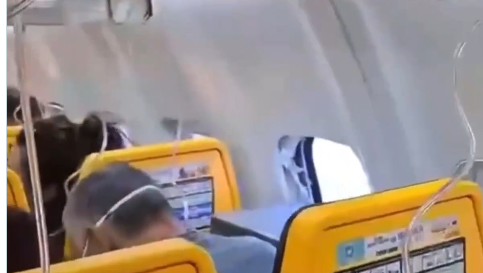 Ryanair Passenger Nearly Sucked Out Of Plane After Cabin Window Shatters Mid-Flight | WATCH