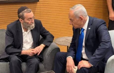 MK Gafni and Benjamin Netanyahu