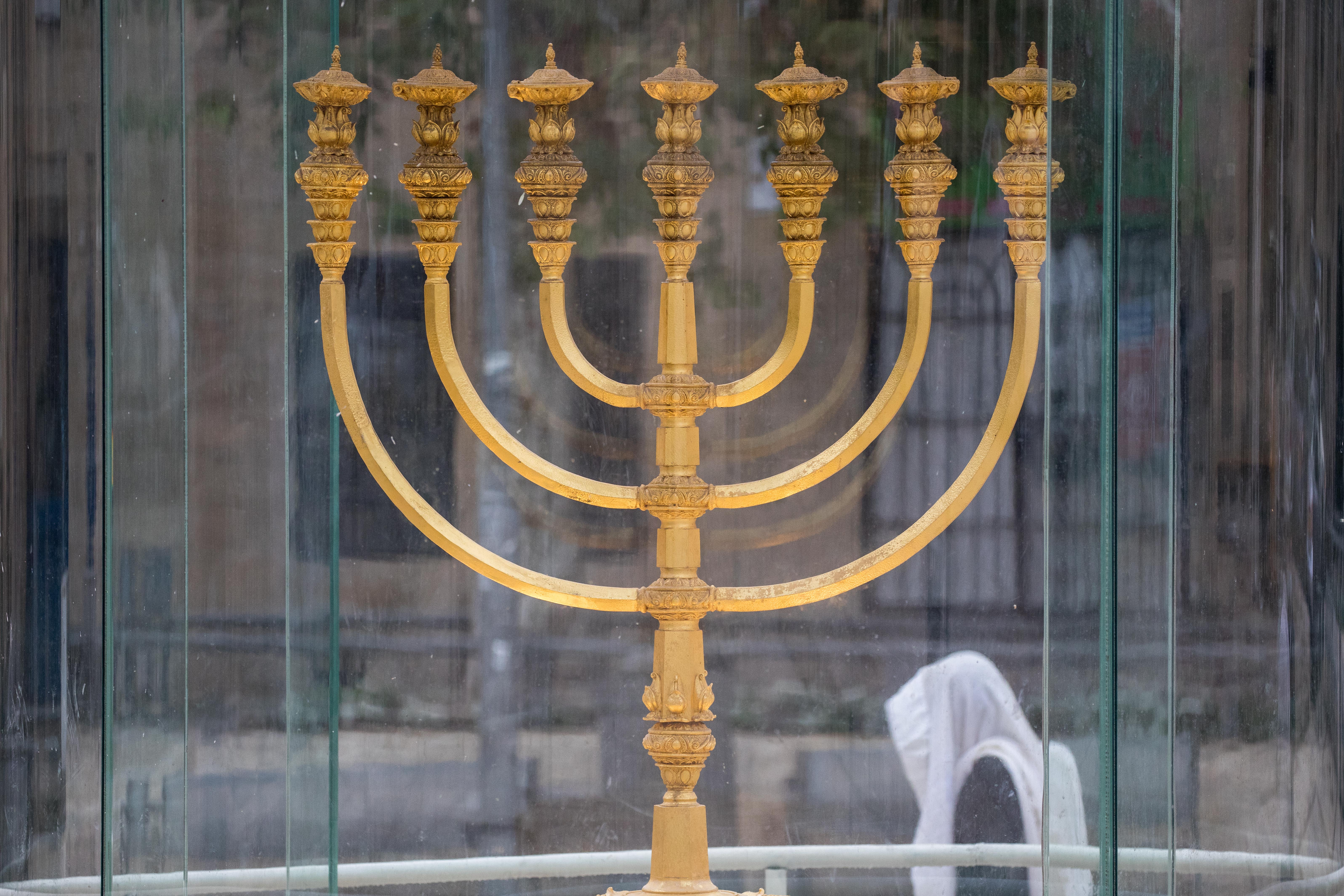 The Temple menorah 