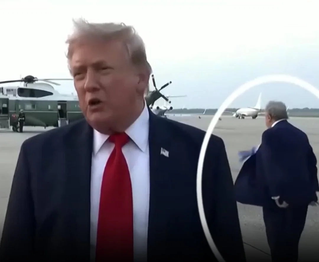 President Trump with his doppelganger
