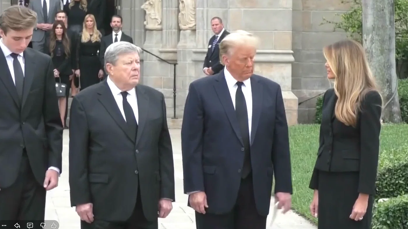 Baron Trump, Melania's father, President Trump, Melania Trump