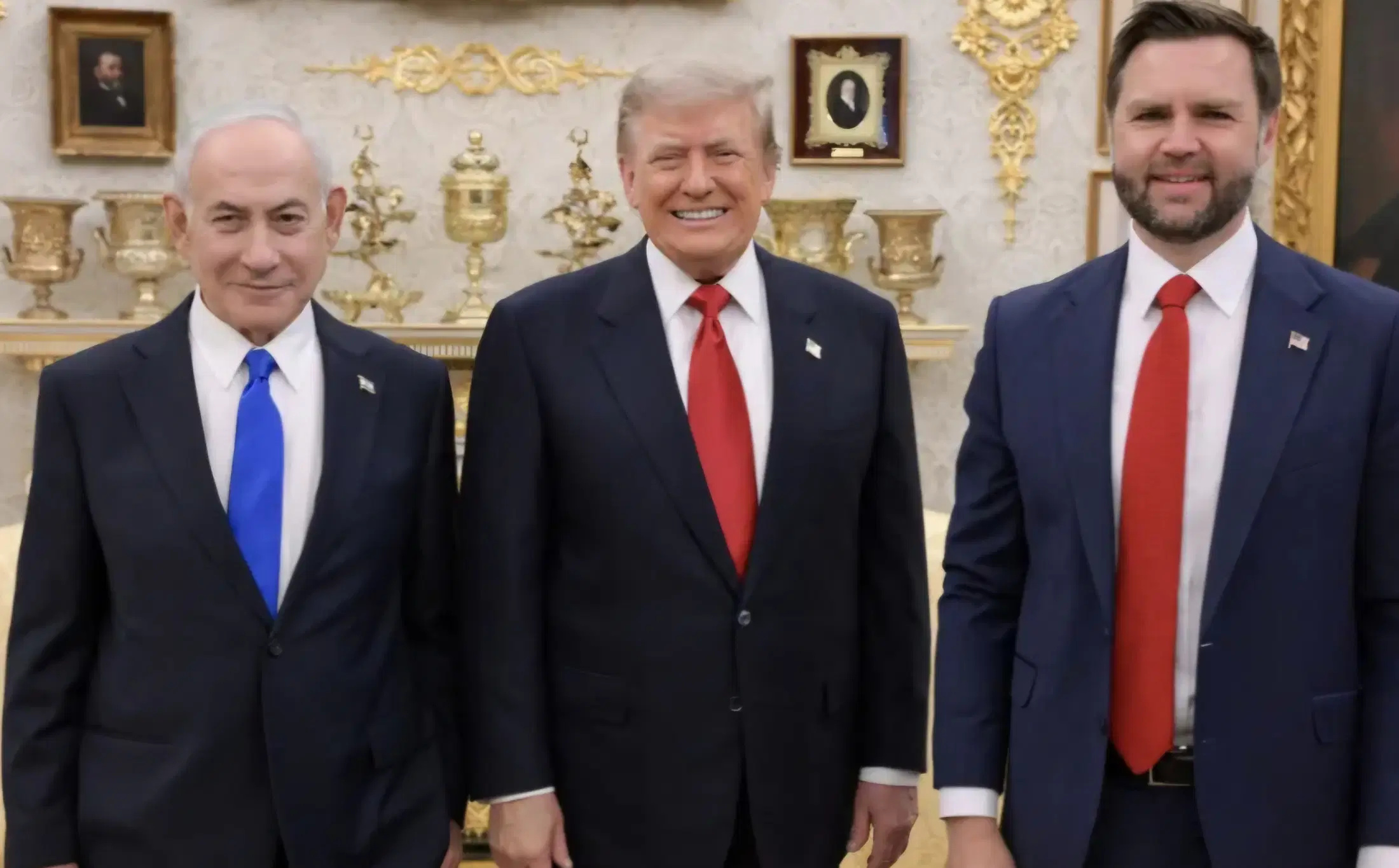 Trump Netanyahu and VP Vance