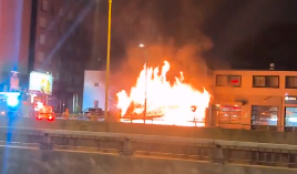  fire destroys popular kosher dairy restaurant on Décarie Boulevard in Montreal