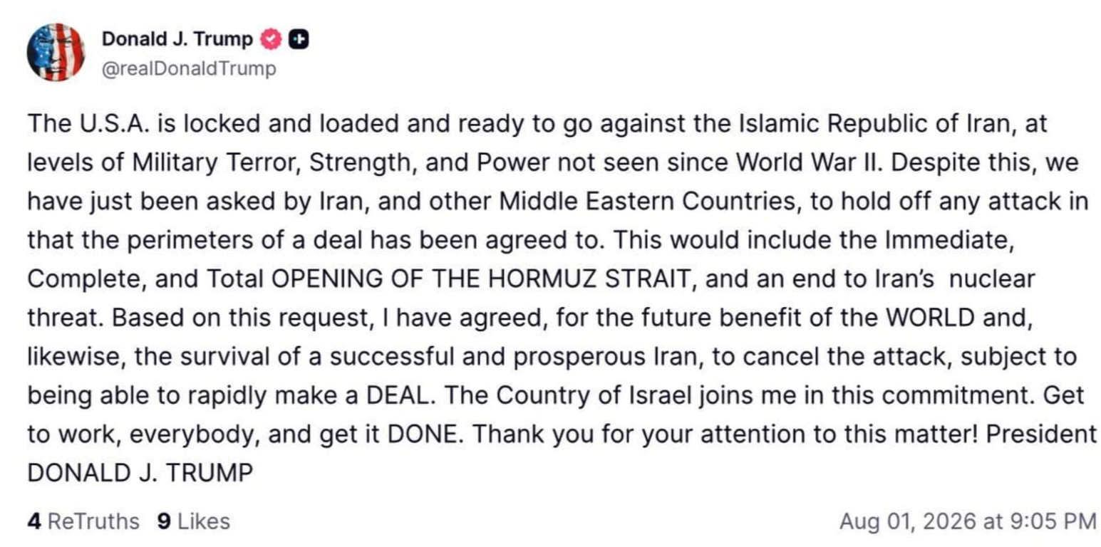 Trump explains why he canceled Iran strikes