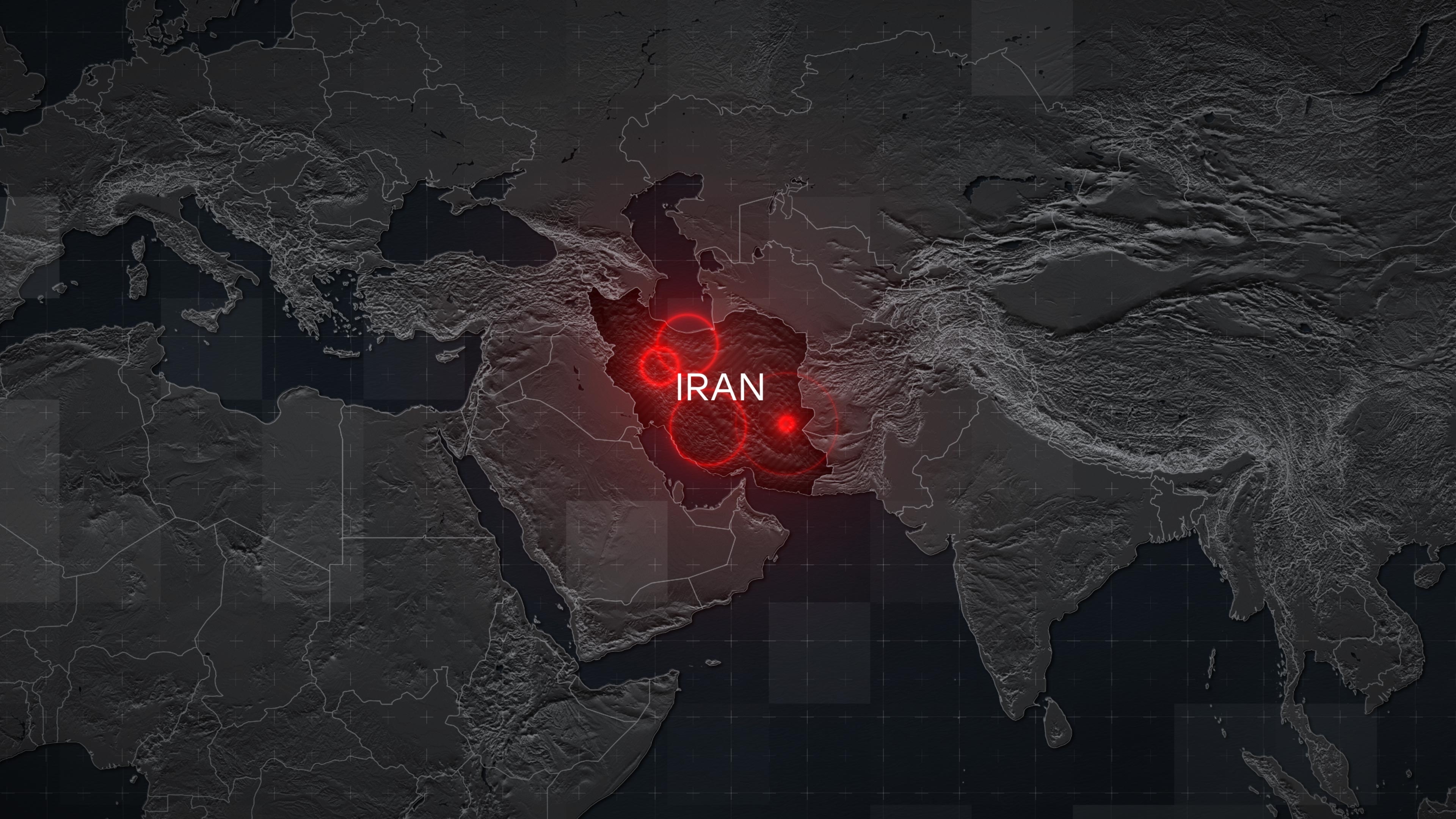 A detailed political map of Iran