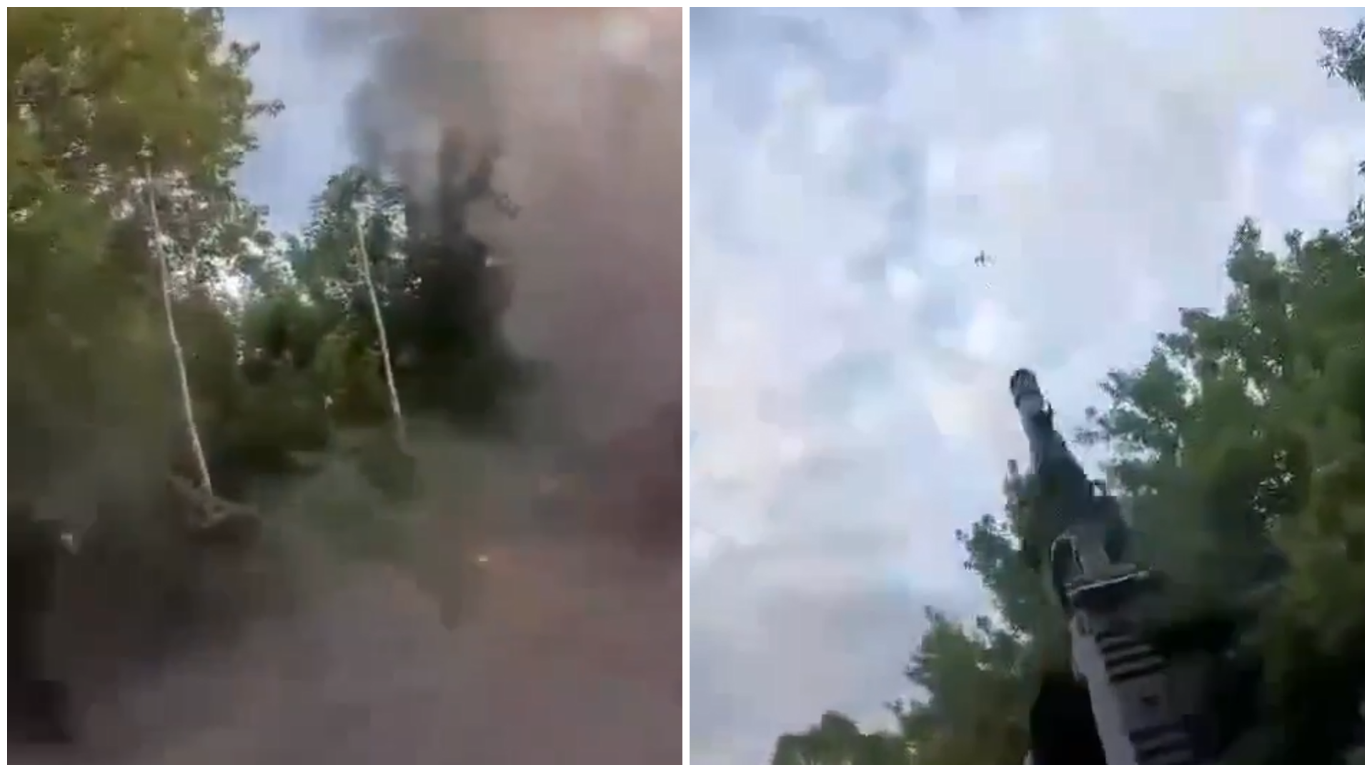 Shooting down a drone
