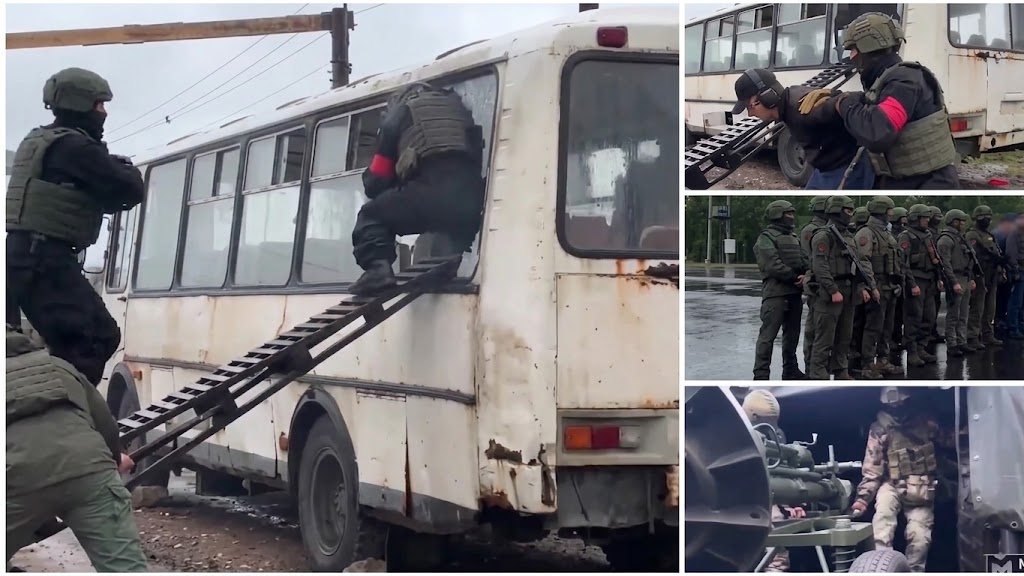 Russia Drills Anti-Terror Response at Border