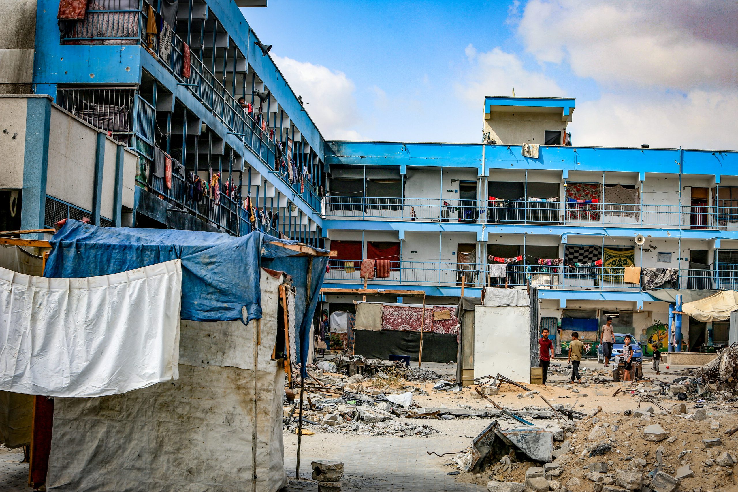 UNRWA building in Gaza