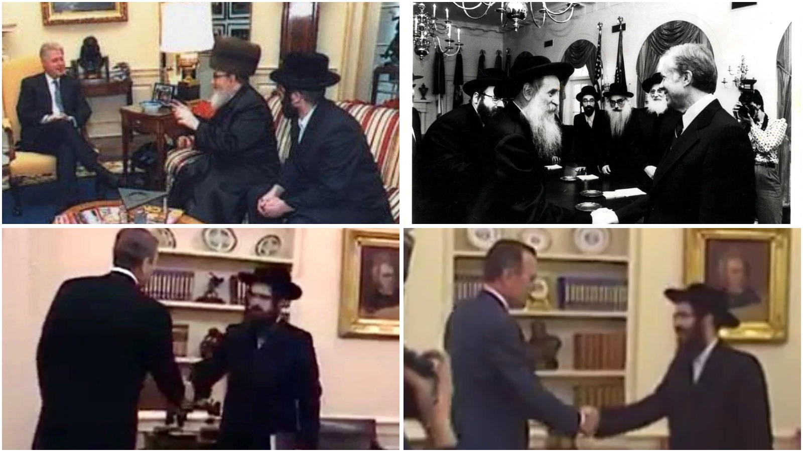Admorim and rebbes visiting US president