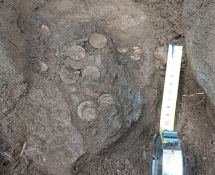 The excavation as it appeared when discovered.