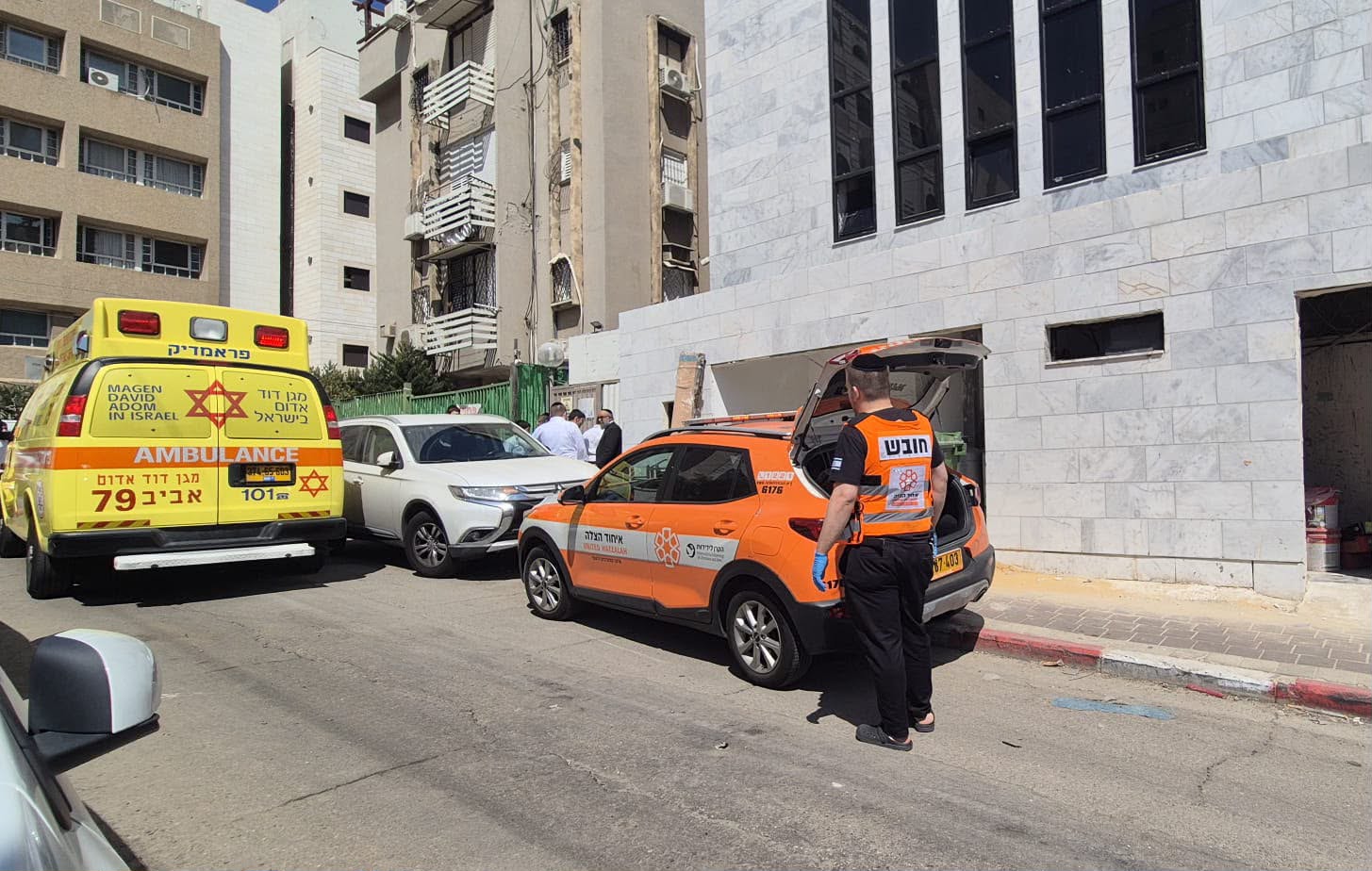 The scene in Bnei Brak