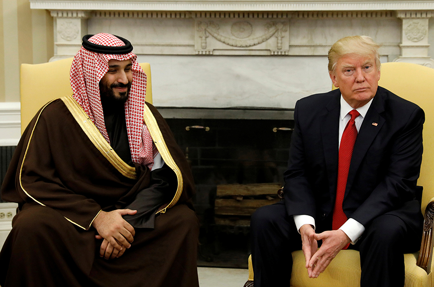 President Trump and Crown Prince Mohammed bin Salman