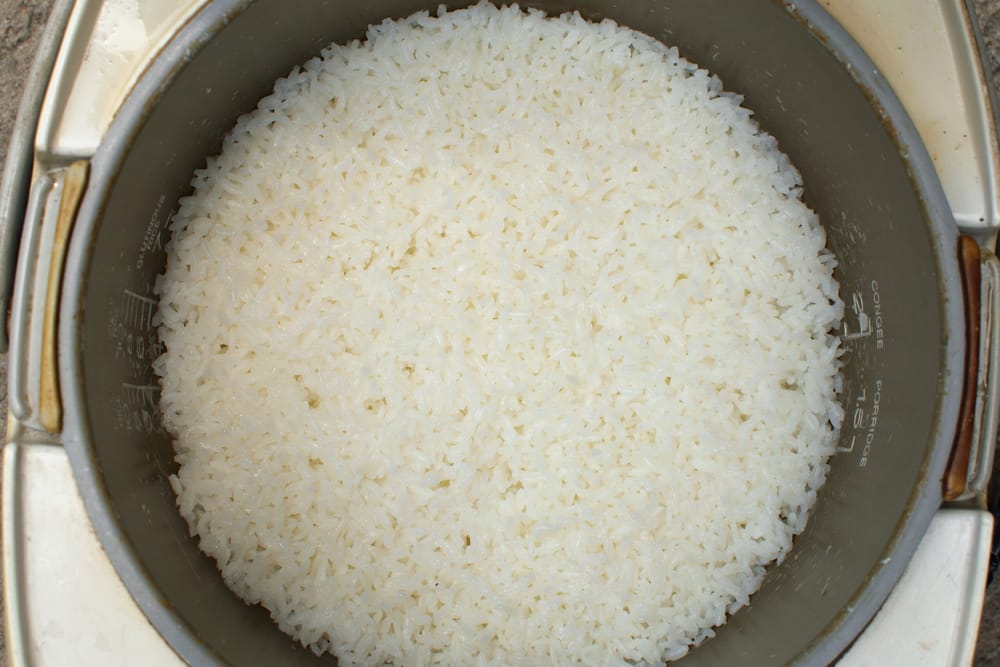 Don't leave the rice pot sitting on the stove