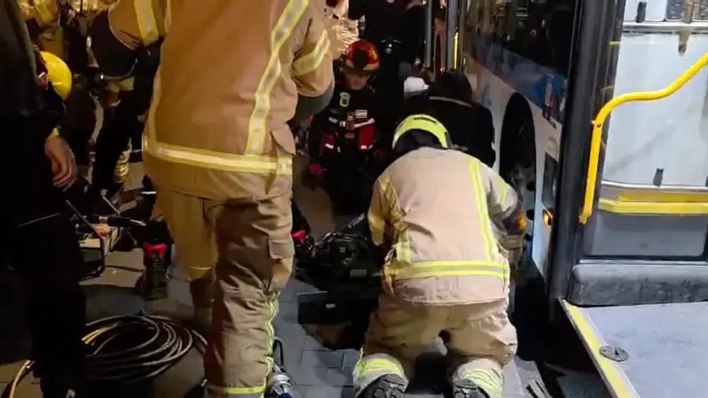 Scene of the bus incident