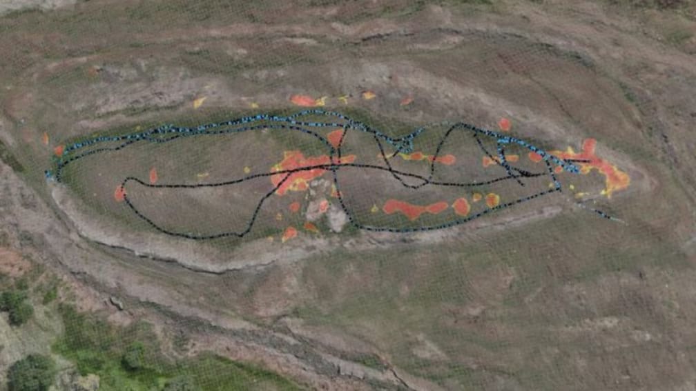 Scans of the area