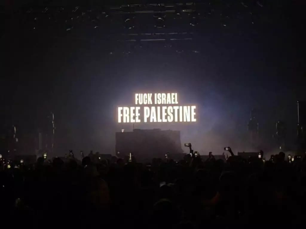 Kneecap bands horrifying anti-Israel message at Coachella