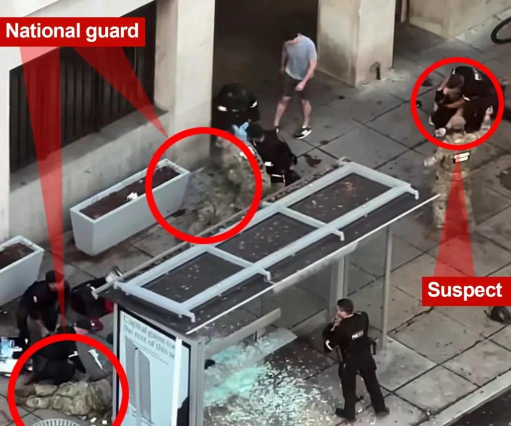 Scene of the national guard shooting