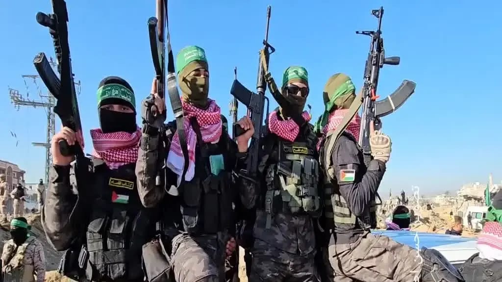 Hamas terrorists in Gaza