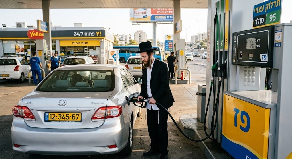 Filling up with gas