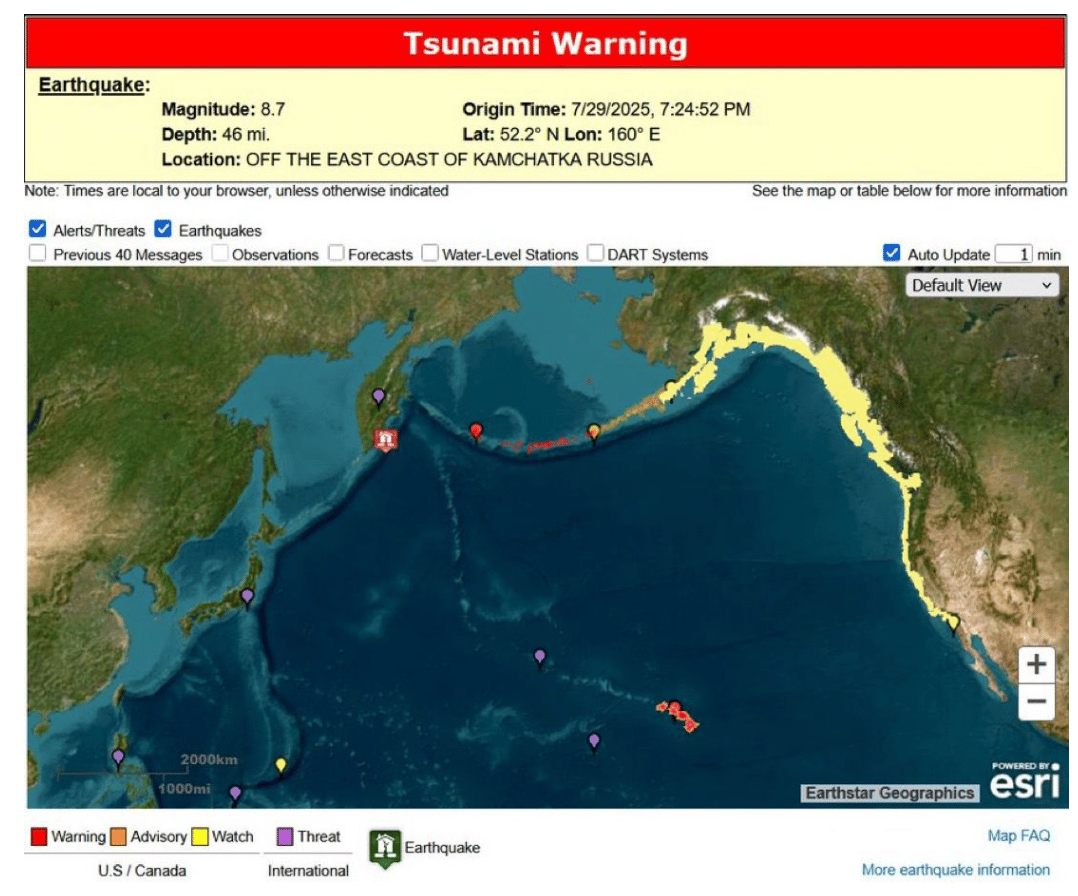 Tsunami Warning