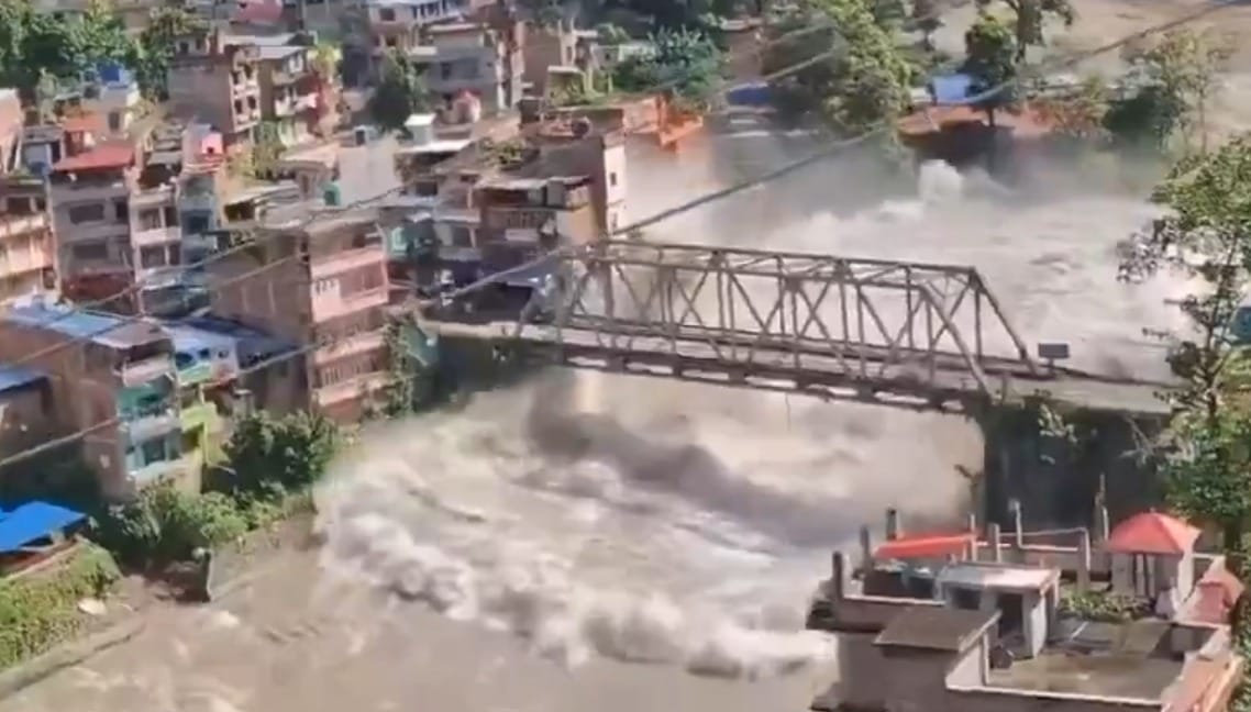 The flood in Nepal