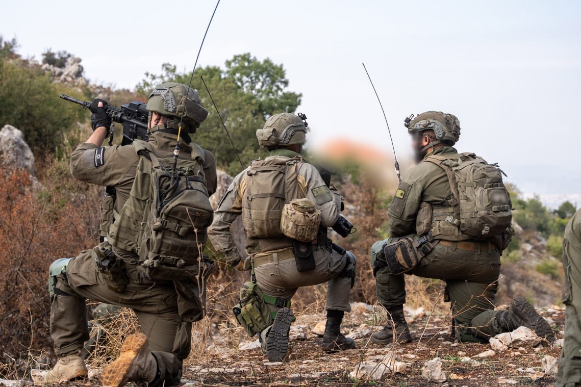 Forces from the 810th 'Mountains' Brigade operating in the Har Dov sector