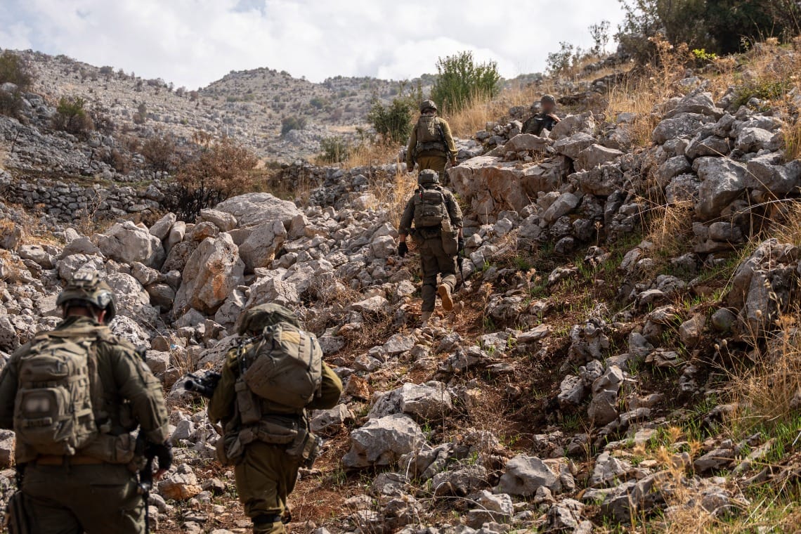 Forces from the 810th 'Mountains' Brigade operating in the Har Dov sector