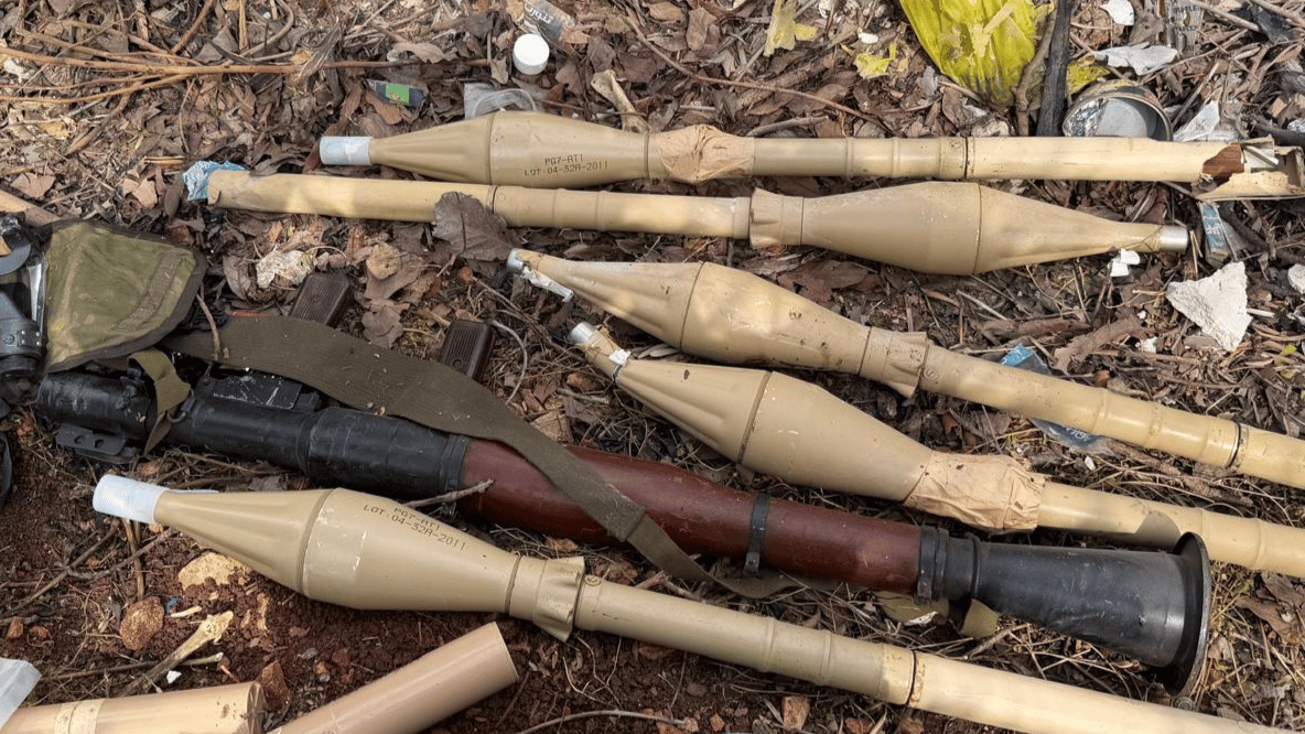 Weapons uncovered in the security zone in southern Lebanon