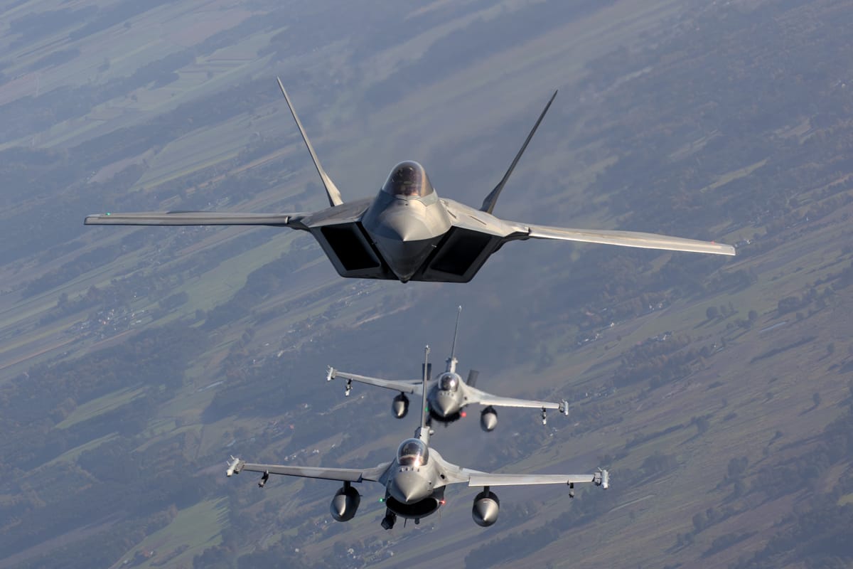 US Air Force F-22 RAPTOR fighter jets