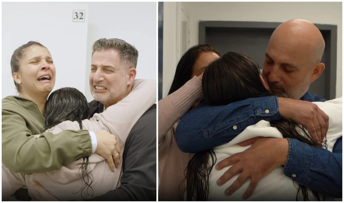 Absolutely moving: Families burst into tears as they hug their daughters after nearly 500 days in Hamas captivity