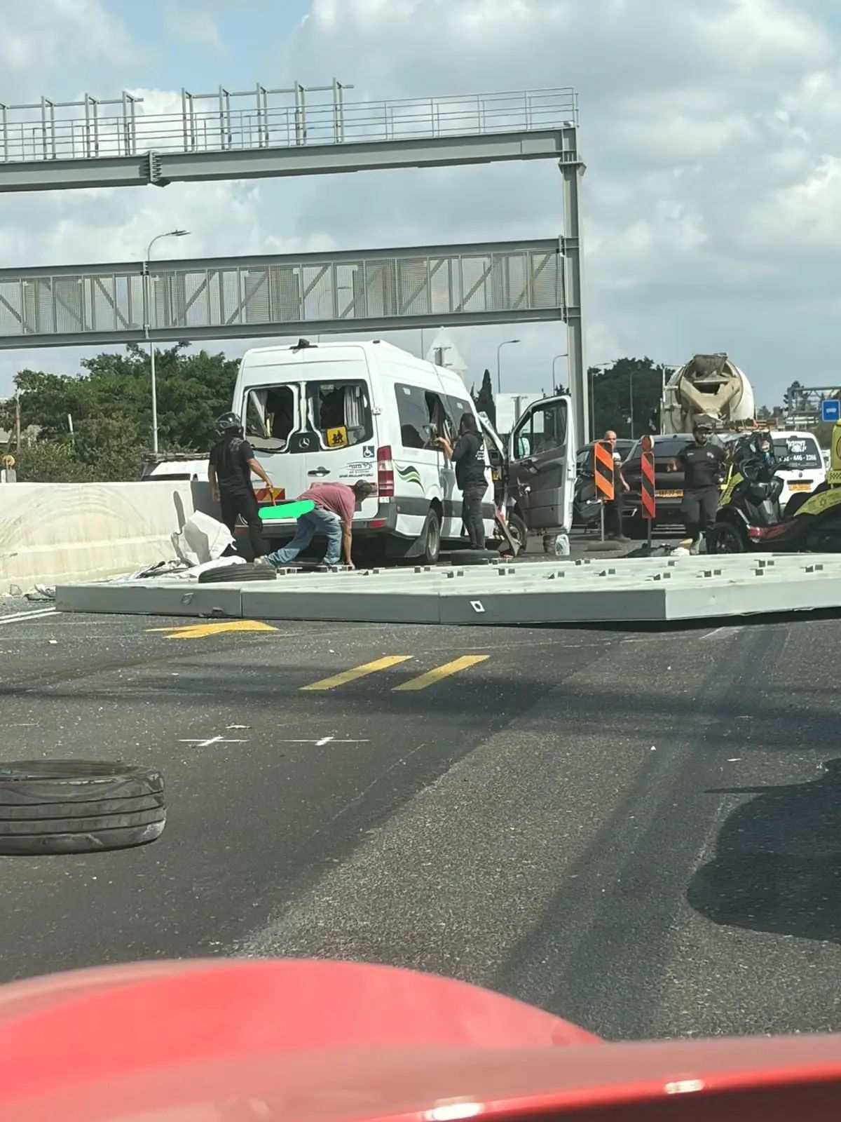 Scene of the horrific accident