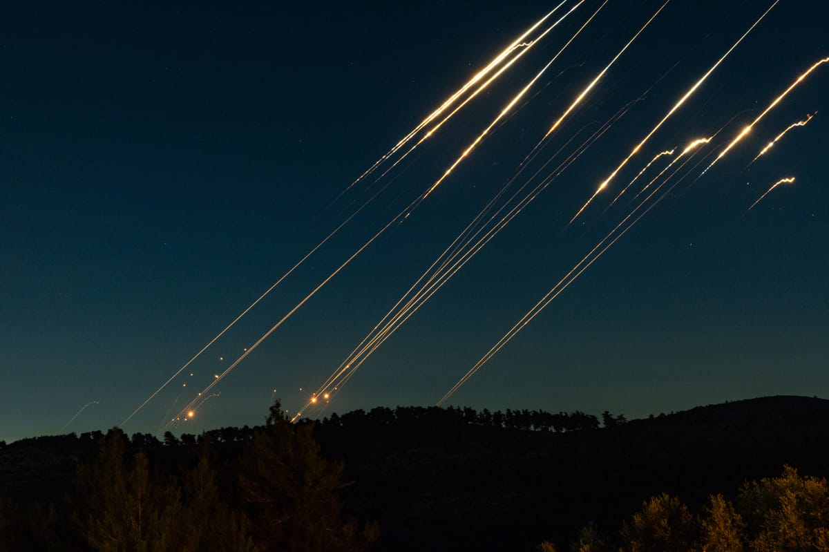 Interception of Iranian missile attack