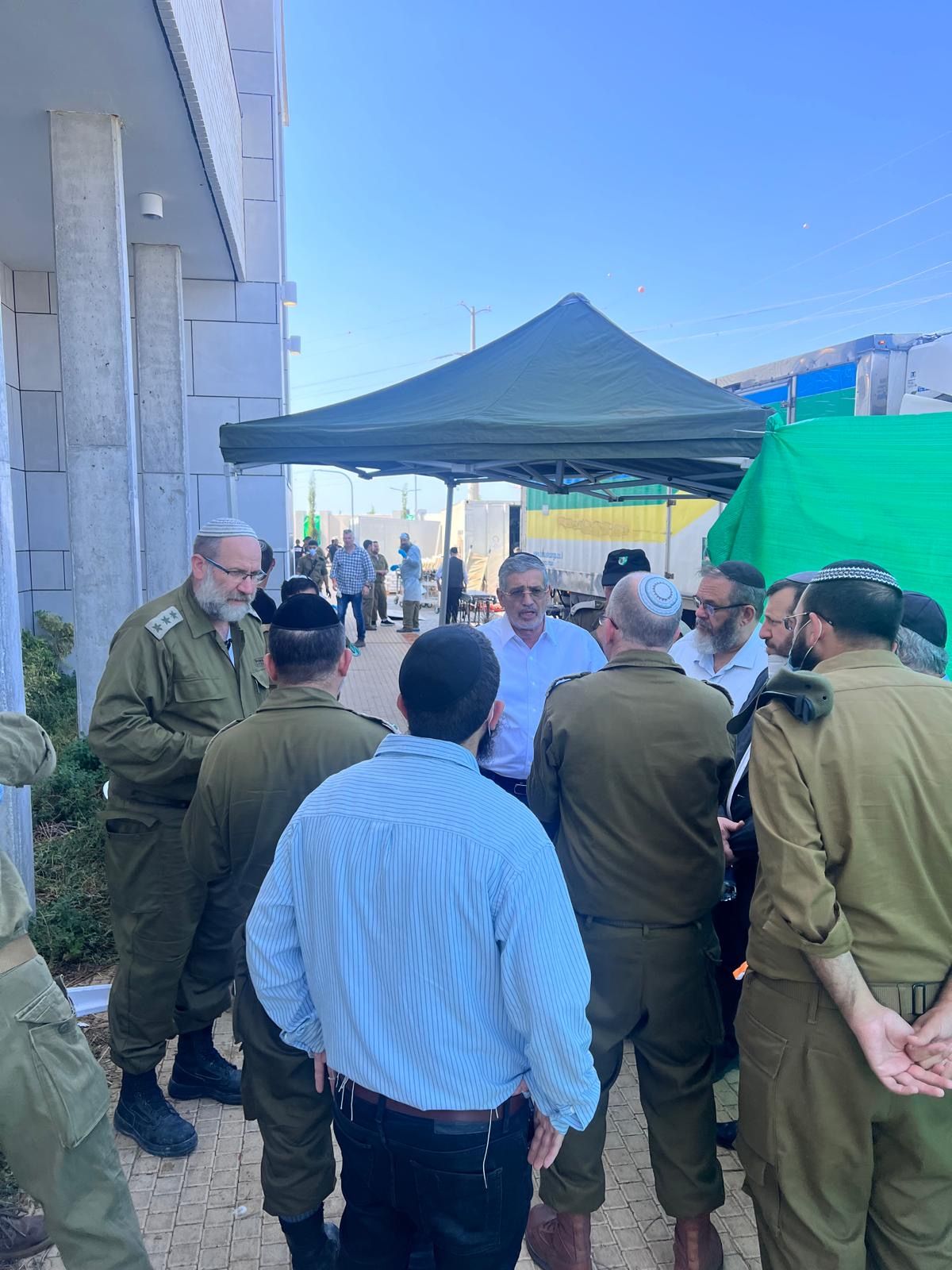 With members of the Military Rabbinate