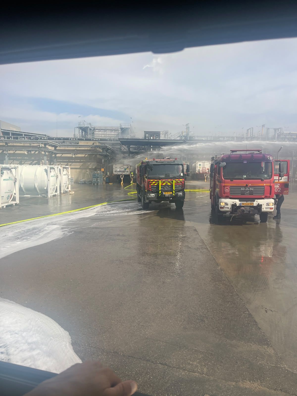 Footage from the scene