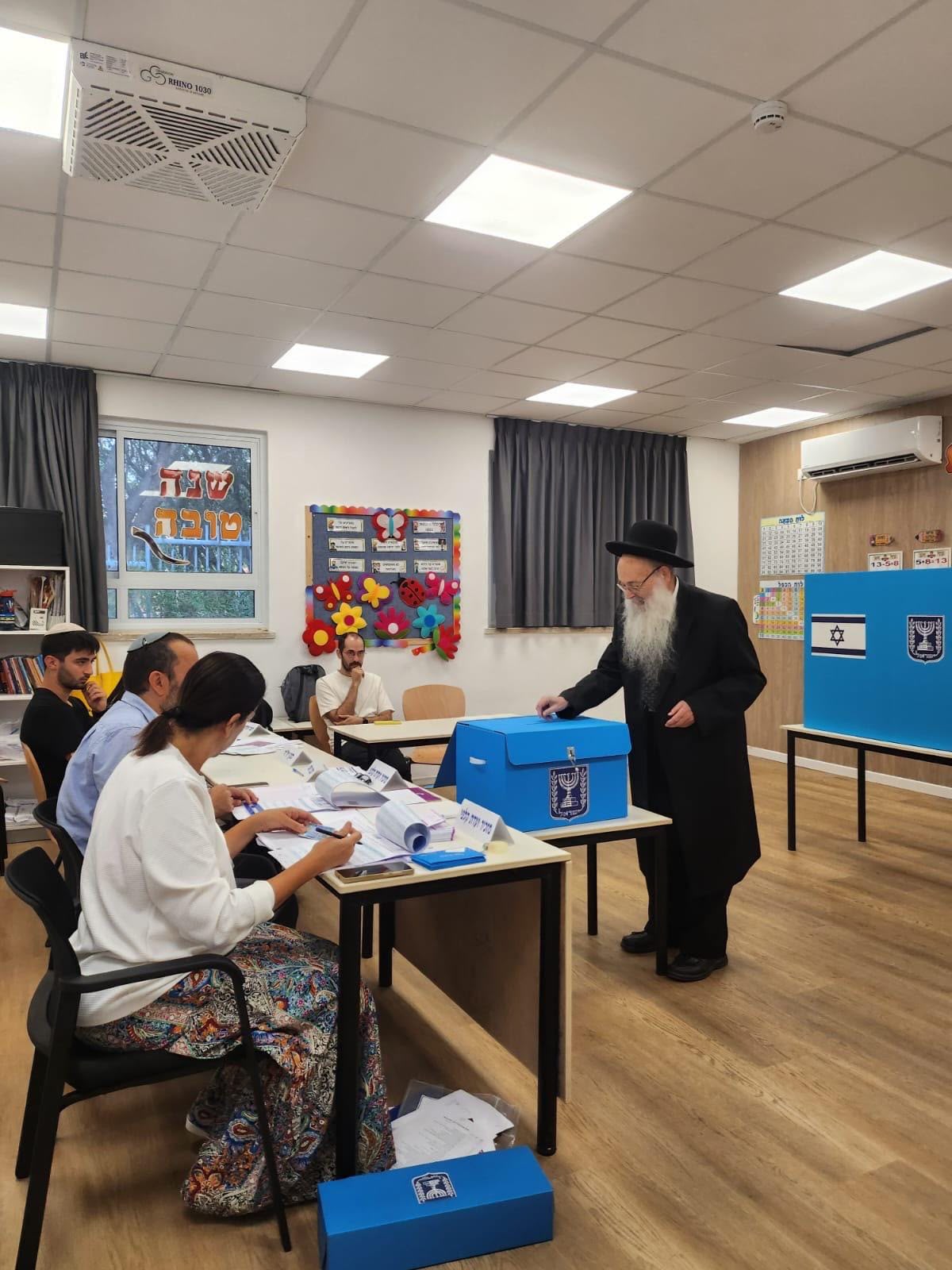 HaRav Moshe Maya shlita voting