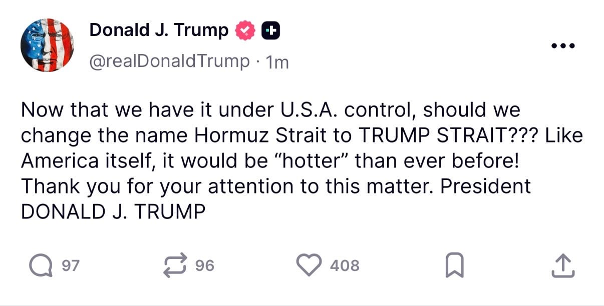 Trump trolls Iran