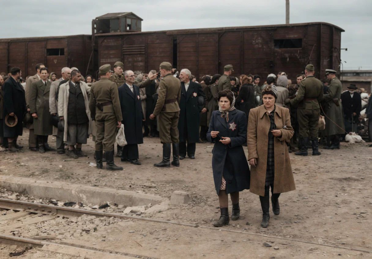 Doctor choosing which Jews live and which Jews are murdered