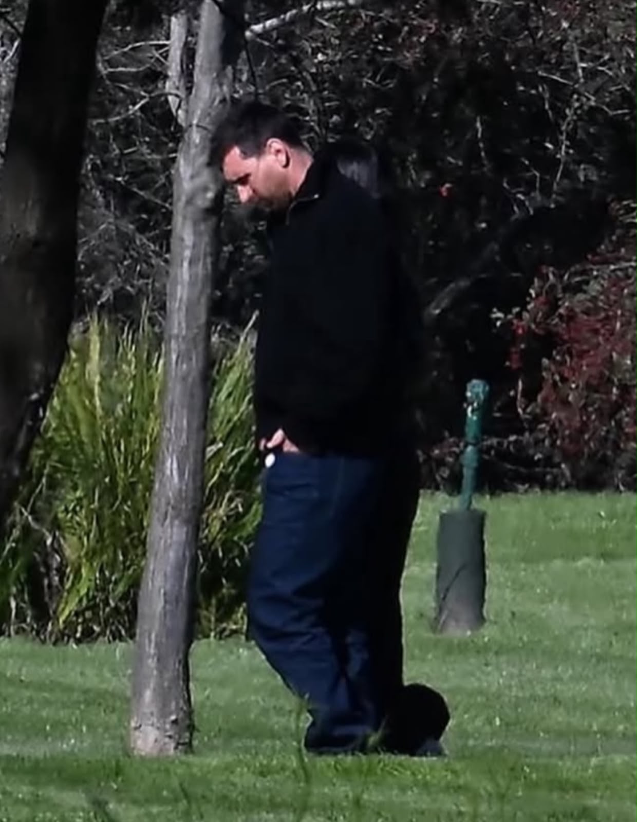 Messi on his way to the funeral