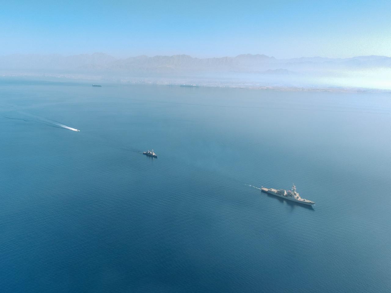 US navy, Israeli navy conduct drill in Red Sea, Feb 1, 2026